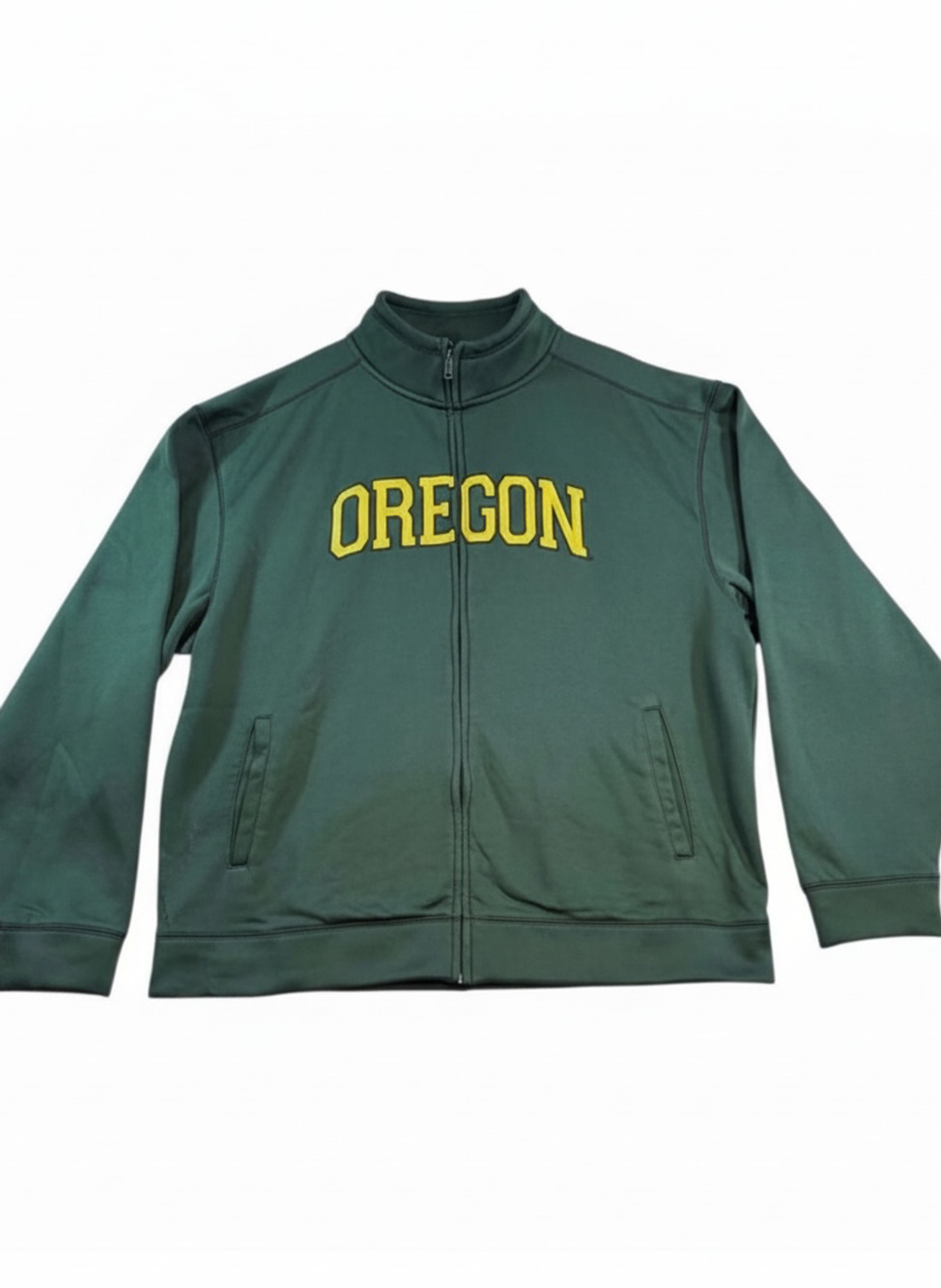 Oregon Ducks Full Zip Jacket Men’s XXL Green NCAA College Football Campus Drive